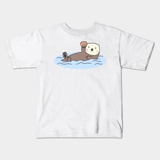 Cute Sea Otter Kids T-Shirt